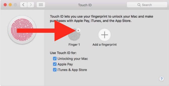 add fingerprint mac