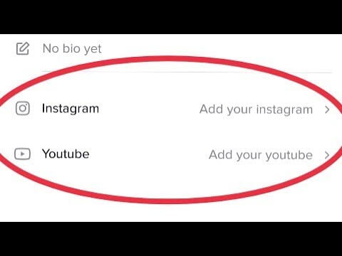 add instagram to tiktok