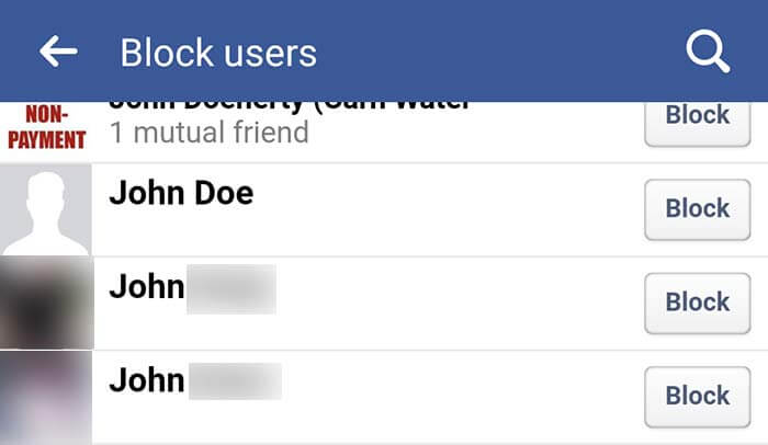 check blocked users fb