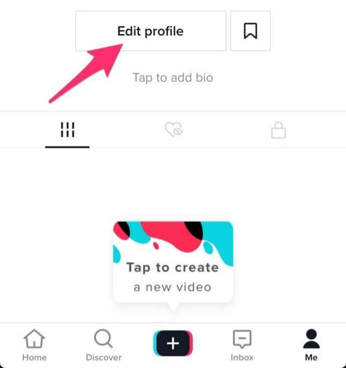 edit profile tiktok