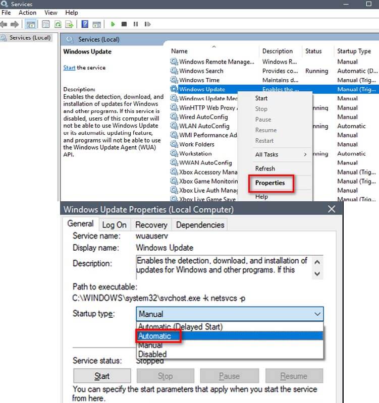 Enable Windows Update Service Registration 2