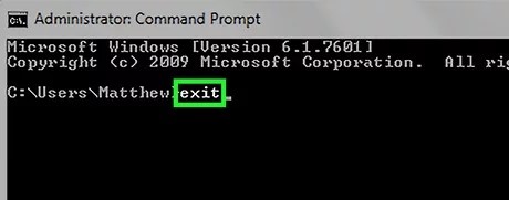 exit command