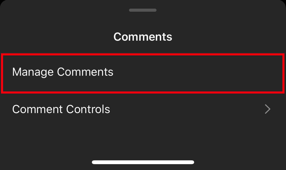 manage comments instagram
