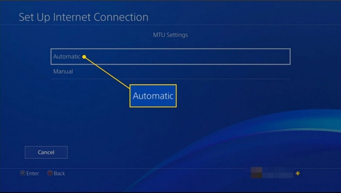 ps4 automatic mtu settings