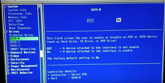 reset bios configuration