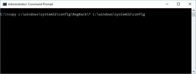 restore windows registry