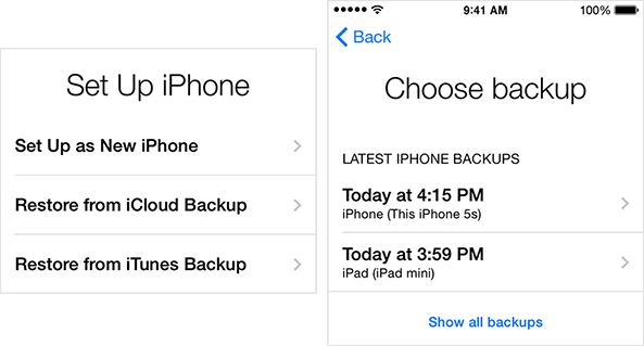 restore from icloud backup