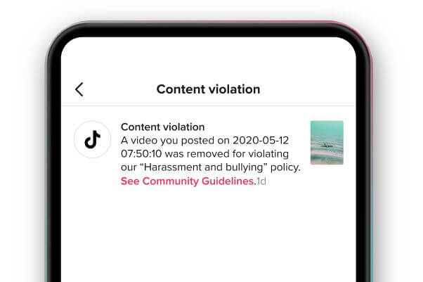 tiktok content violation crop