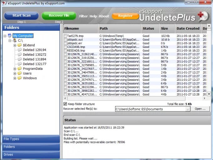 undelete plus