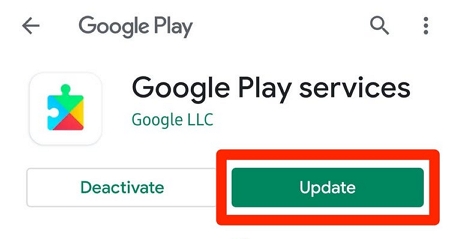 update google play services