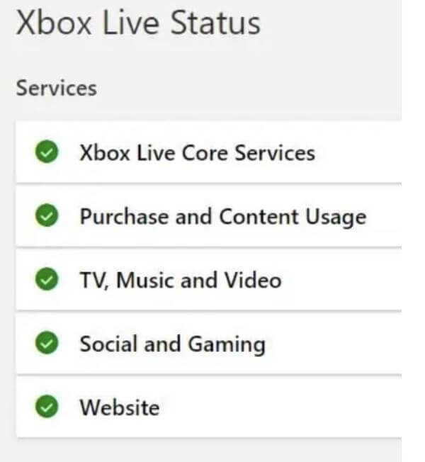 xbox live status