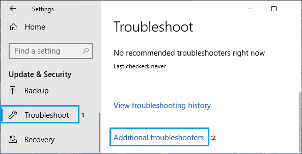 additional troubleshooters