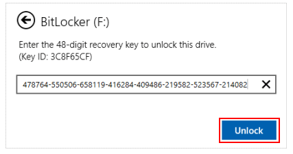 bitlocker press unlock