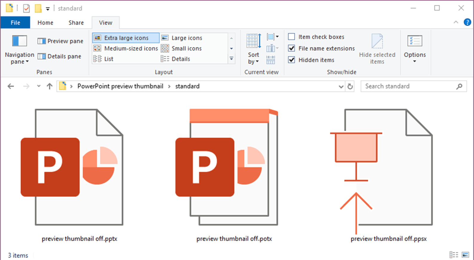 change the location of your ppt file