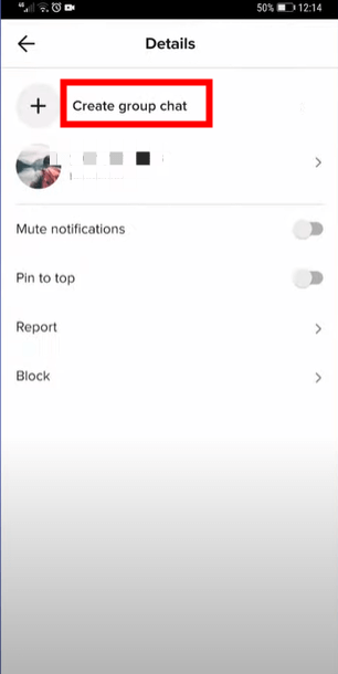 create a group chat tiktok