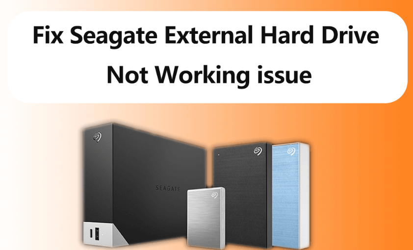 fix seagate external hard drive not showing up issue