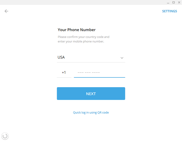 phone number telegram pc