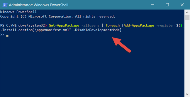 powershell command