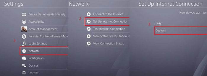 ps4 custom setting