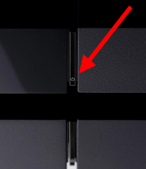 ps4 press power button