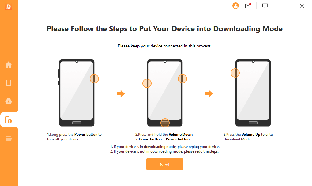 put dead phone into downloading mode