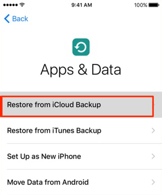 photo vault recovery with iCloud backup