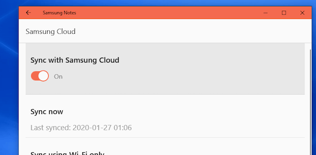 samsung notes sync with samsung cloud