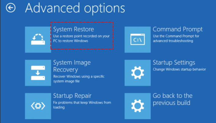 Your PC Did Not Start Correctly - System Restore